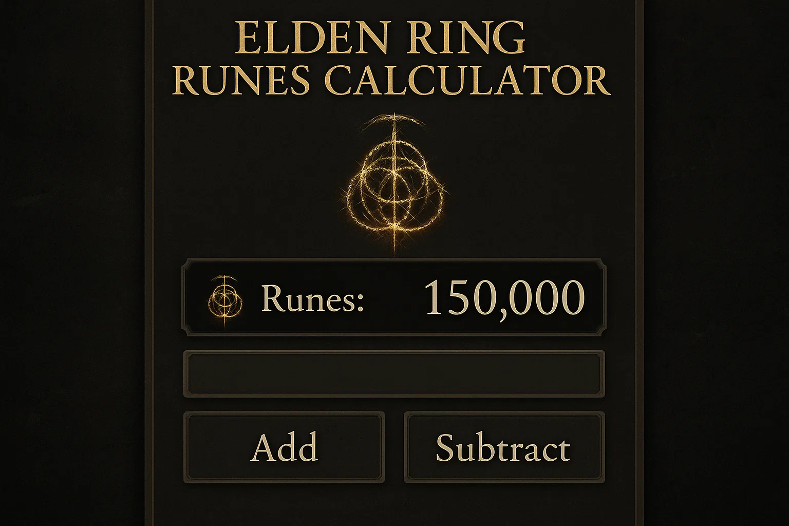 Elden Ring Runes Calculator: Quickly Track and Manage Your Runes