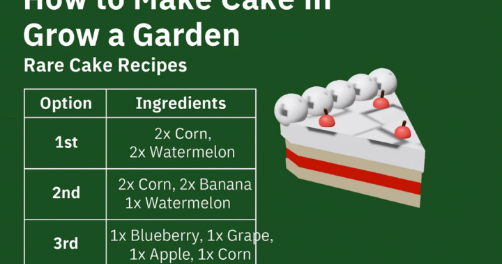 How to Make Cake in Grow a Garden