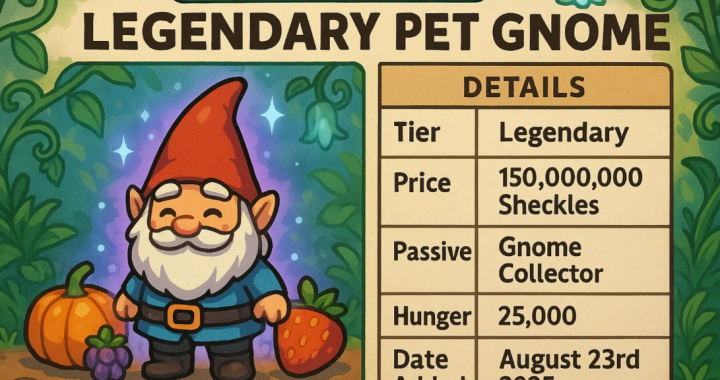 How to Get Gnome in Grow a Garden