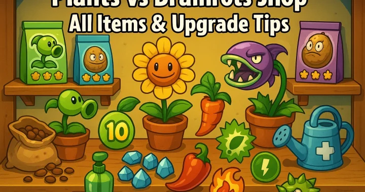 Plants vs Brainrots Shop Explained – All Items & Upgrade Tips