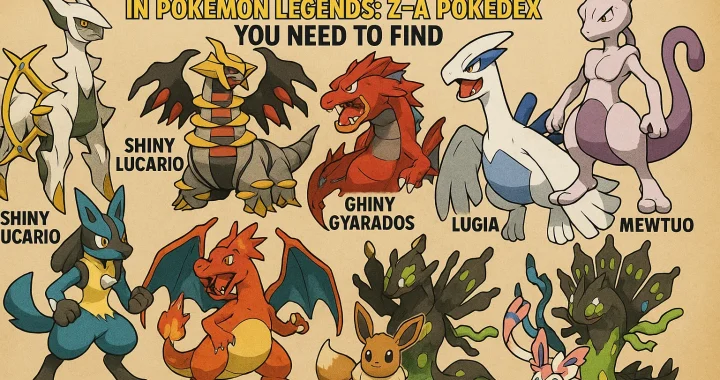 Top 10 Rare Pokémon in Pokémon Legends: Z-A Pokedex You Need to Find
